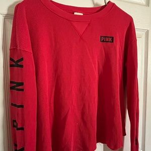 Pink long sleeve runs big fits size L/XL